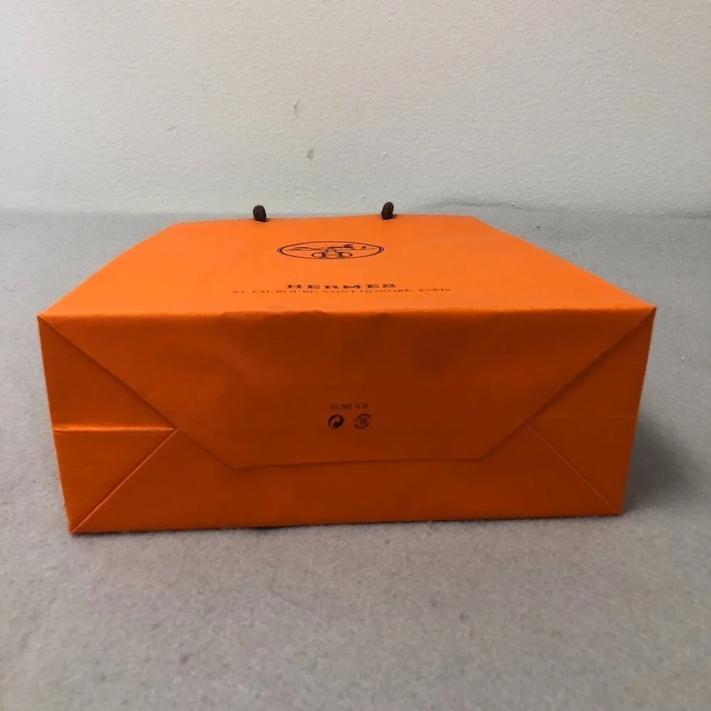 Hermes‎ Authentic Orange Gift Shopping Bag Medium Rectangle 8.25x11.5x3.25 Lot